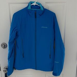 Women’s Patagonia Vibrant Blue Full-Zip Jacket windstopper Primaloft size Medium